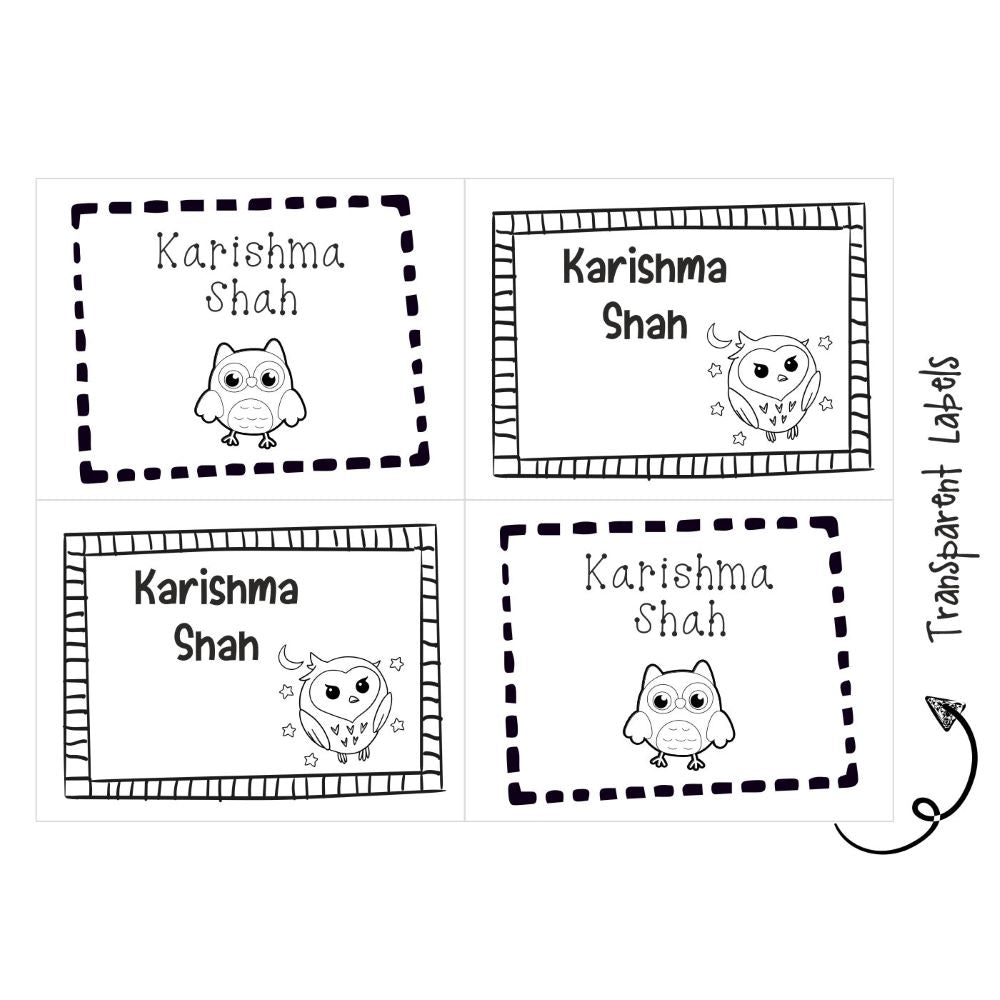Transparent Labels - Owl