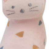 Yellow & Pink Kitty 3D Socks - 2 pack