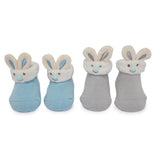 Blue Bunny Friends 3D Socks - 2 pack