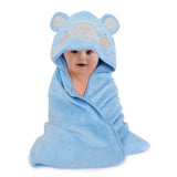 Blue Bear Hooded Towel