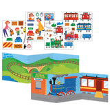 Peaceable Kingdom - Reusable Sticker Tote: Train Time