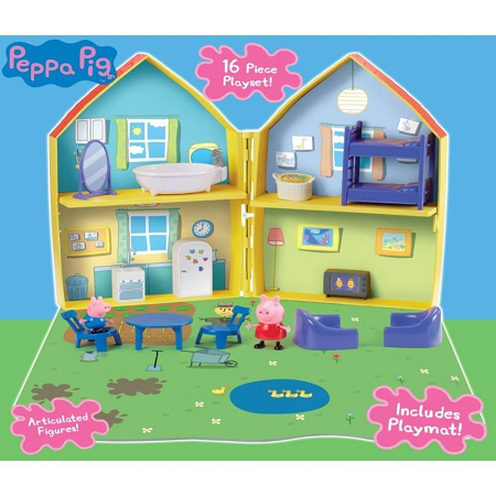 Peppa Pig Playhouse with Peppa and George Pig Figures