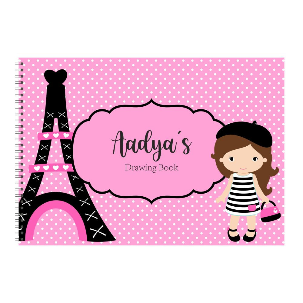 Personalized Sketchbook - Paris shopping