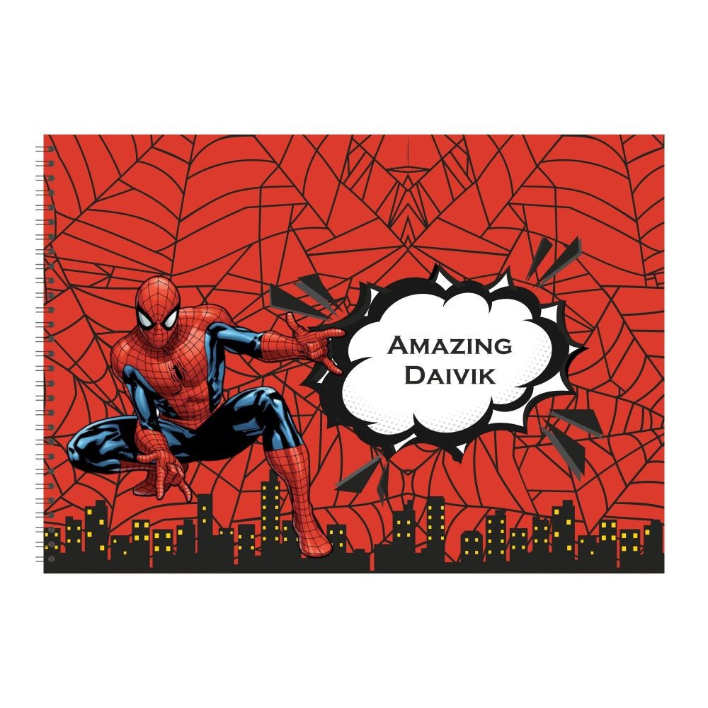 Personalized Sketchbook - Spiderman