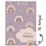 Personalised Notepad - Boho Rainbow