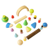 24 Pieces Play Set With Peg Dolls (3 to 8 years)