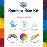 Lattoo Sensory Rainbow Rice Kit - Multicolour