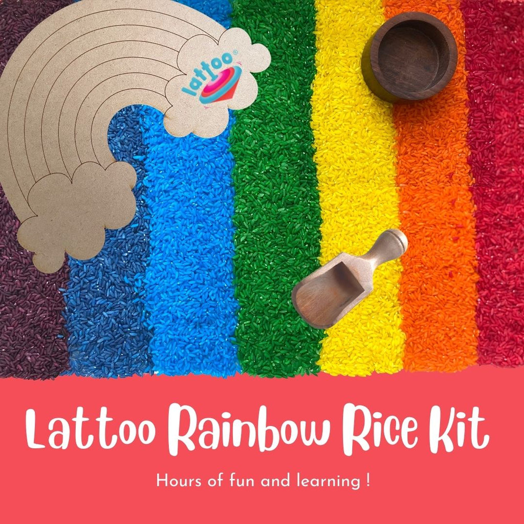 Lattoo Sensory Rainbow Rice Kit - Multicolour