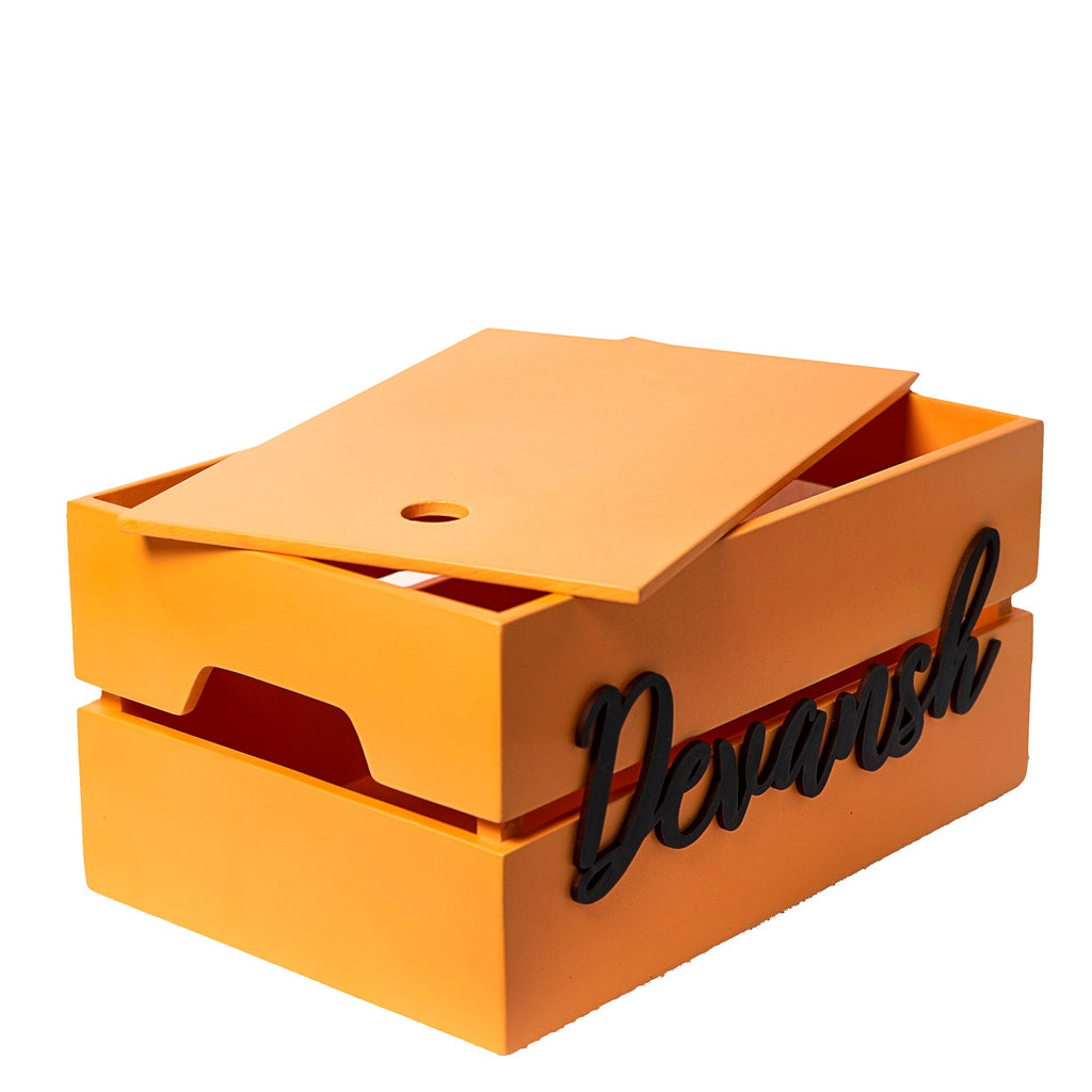 Personalised Storage Box - Peach