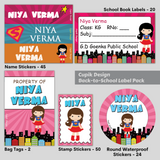 Supergirl - Back to School Label Pack