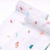 Pink Bunnies Organic Swaddle (Pack of 2)