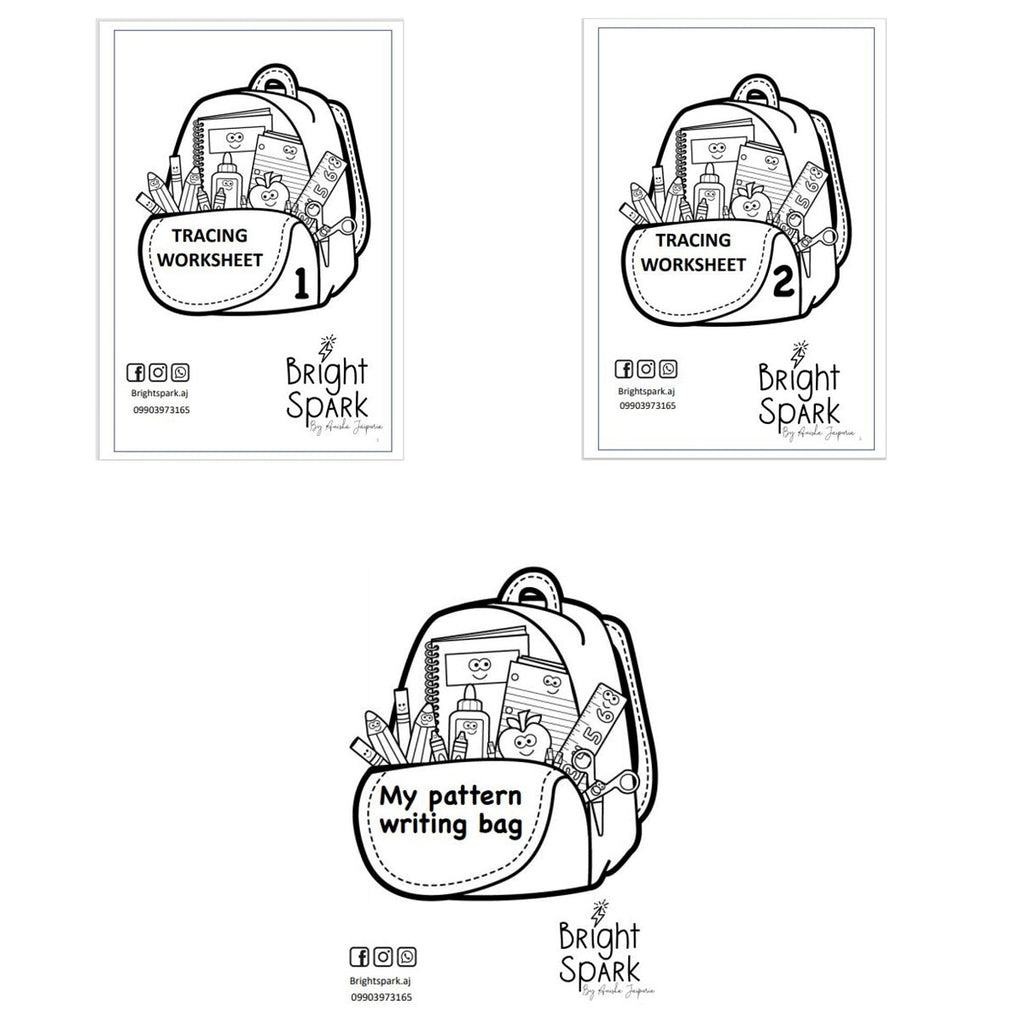 Tracing Starter Worksheet Mini Bag