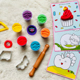 Lattoo Dough Timeless Kit-Multicolour- Taste-safe and Toxin-free Clay for Kids