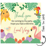 Thank you Labels - Tropical Animals