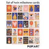 Mini Milestone Cards | Twin