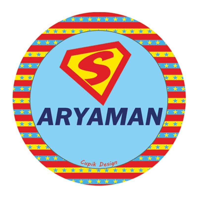 Superboy Waterproof Stickers (Round)