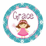 Angel Waterproof Stickers (Round)