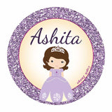 Sophia Waterproof Stickers (Round)