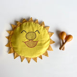 Organic Mustard Seed Sun Pillow + Maracas