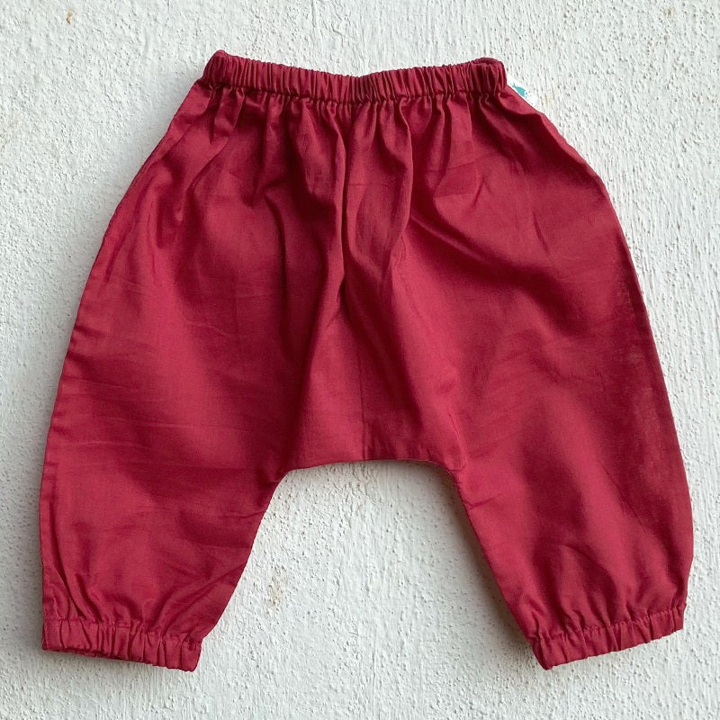 Unisex Organic Koi Red Angarakha  + Matching Pants