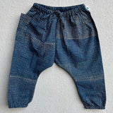 Unisex Organic Zoo  Jhabla With Indigo Check Pants