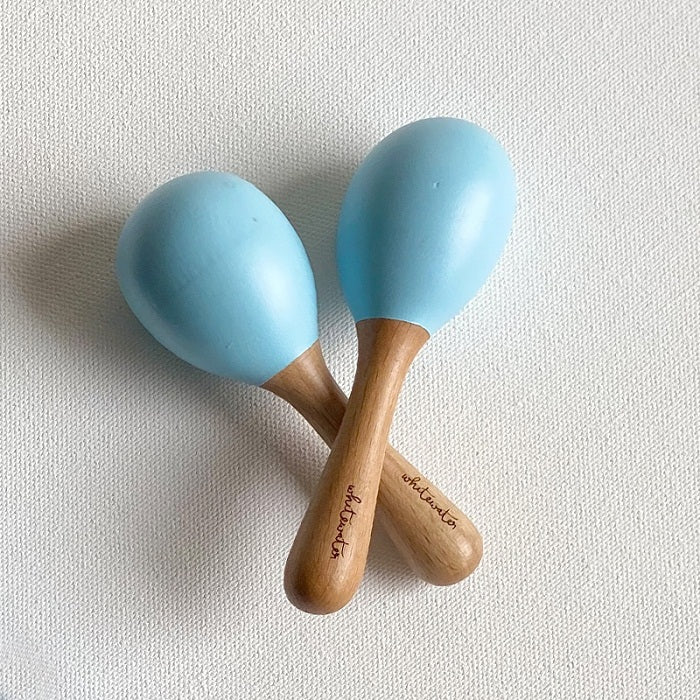Baby Toys 6 To 12 Months Toddmomy 2pcs Wooden Maracas Toys Rattle ...