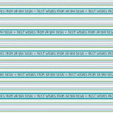 Horizontal Blue Wrapping Paper
