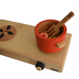 Wooden Gas Stove and Cooking Set (10 Pcs)