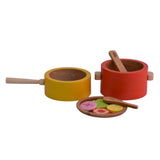 Wooden Gas Stove and Cooking Set (10 Pcs)