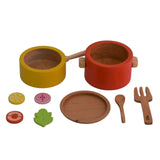 Wooden Gas Stove and Cooking Set (10 Pcs)