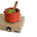 Wooden Gas Stove and Cooking Set (10 Pcs)