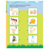 Farm Activity and Colouring Book- Die Cut Animal Shaped Book