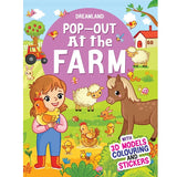 Pop-Out At the Farm- With 3D Models Colouring Stickers