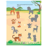 Jungle Activity and Colouring Book- Die Cut Animal Shaped Book