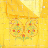 Embroidered Girls Dhoti Set