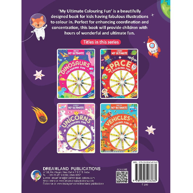 My Ultimate Space Colouring Fun Book with Free Crayons