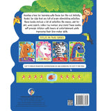 Jungle Activity and Colouring Book- Die Cut Animal Shaped Book