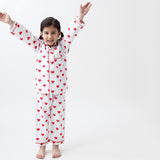 Red Hearts Pajama Set