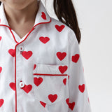 Red Hearts Pajama Set