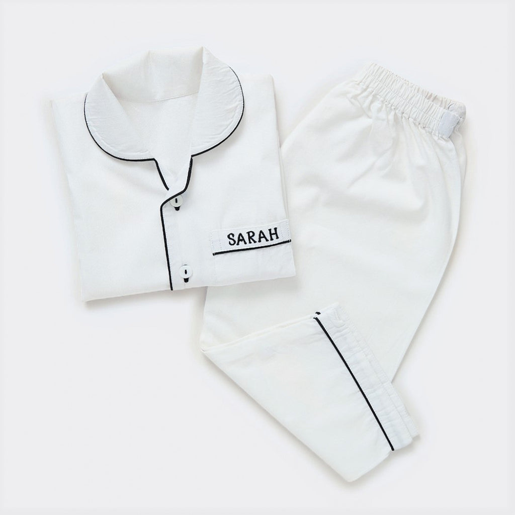 White pj set 2025