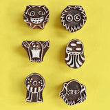 Monster Fun Wooden Stamps Set