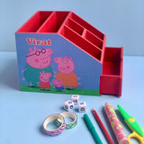 Stationery Stand With Drawer - Peppa
