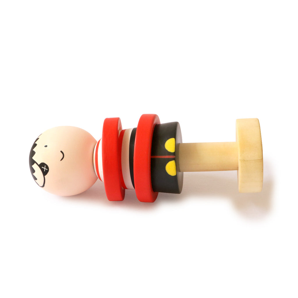 Wooden Pirate Rattle for Babies