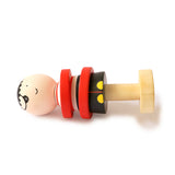 Wooden Pirate Rattle for Babies