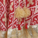 Ikat Lehnga with Gota Dupatta