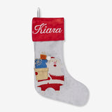 Santa With Gifts Mini Stocking