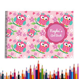 Pink Owls Sketch Book