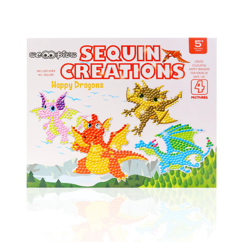 Sequin Creations Happy Dragon