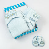 "Spa Time" New Born Gift Set (Prince) - with Hooded Towel