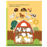 Farm Activity and Colouring Book- Die Cut Animal Shaped Book